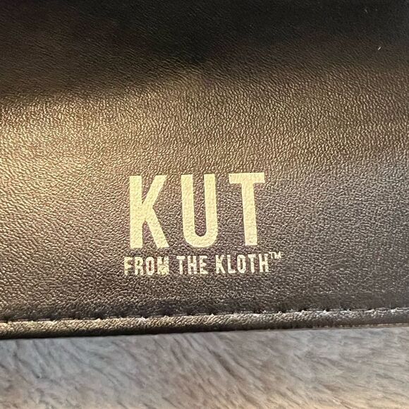 Kut from the Kloth Black & White Stripe Three Fold Long Wallet - Picture 10 of 10
